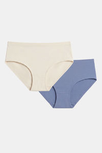 Zivame Medium Rise Full Coverage Hipster Panty (Pack of 2) - Multicolor — thumbnail 2